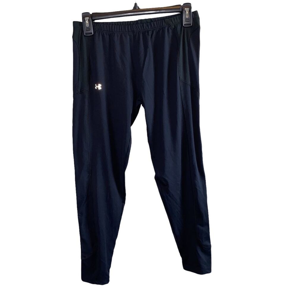 Under Armour Black Athletic Leggings Performance Activewear‎ Large
